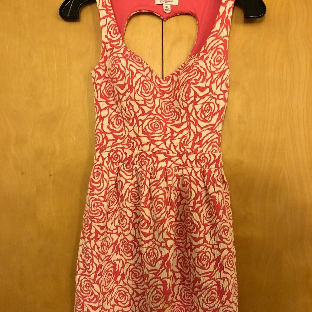 Pink and White Cute Skater Dress